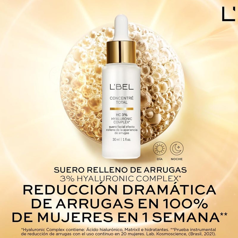 L'BEL - Concentré Total Hyaluronic Complex Anti-Wrinkle Facial Serum 30ml - Image 3